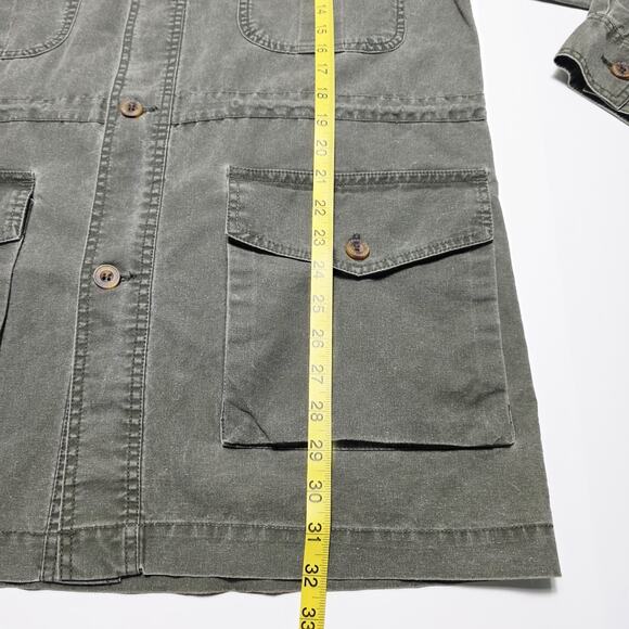 Vintage Cabelas Hunting Shooting Jacket Men Size Medium Military Green Pockets - Picture 6 of 7